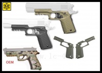 1911/M92 lower rail protective shell plastic grip