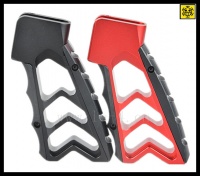 CNC PISTOL GRIP FOR AR-BK/RED